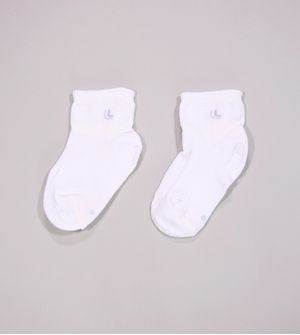 Kit Meia Lisa Baby com 2 unidades