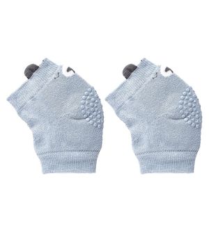 Joelheira Antiderrapante Urso Azul