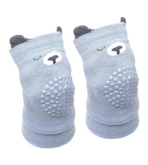 Joelheira Antiderrapante Urso Azul
