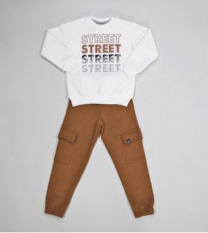 Conjunto Moletom com Capuz Street