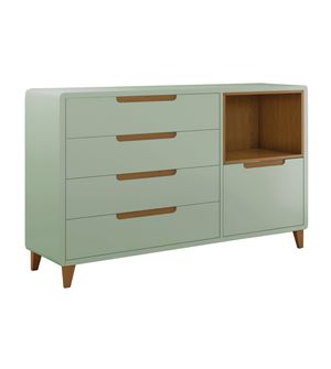 Cômoda Capri Color Com Nicho Puppi Móbile