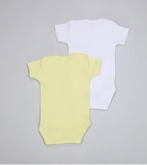 Kit Body Fio Egípcio com 2 unidades Branco/Amarelo - 1104E