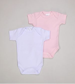 Kit Body Fio Egípcio com 2 unidades Branco/Rosa - 1102E