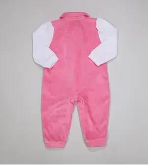 Macacão Plush Ursinhos Rosa - 18138