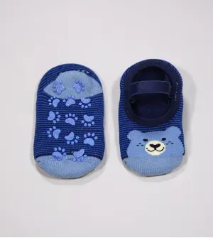 Meia Sapatilha Baby Antiderrapante Urso