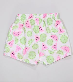 Shorts Verão Melancia Tactel