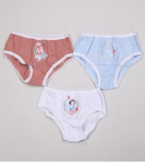 Kit Calcinha Princesas da Disney com 3 unidades Rose - 18201089