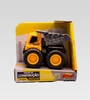 Mini Caminhão Equipe de Construção