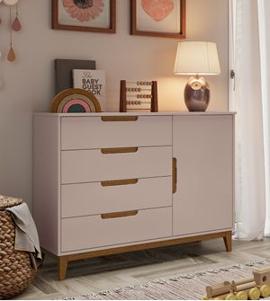Cômoda Nordic Cody Color 4 Gavetas e 1 Porta Puppi Móbile