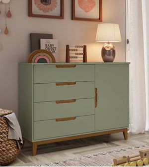 Cômoda Nordic Cody Color 4 Gavetas e 1 Porta Puppi Móbile