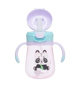 Copo com Alça e Canudo 300ml Panda Pandi - Kouii