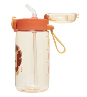 Garrafa com Canudo 460ml Leão Leo - Kouii