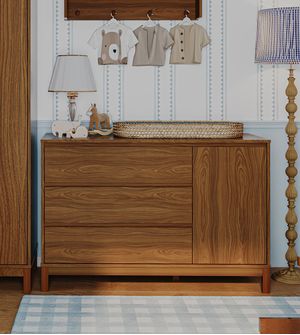 Cômoda Soley com 3 Gavetas e 1 Porta Quater