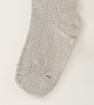 Meia Lisa Cano Médio Kids Tam. 21-28 Cinza