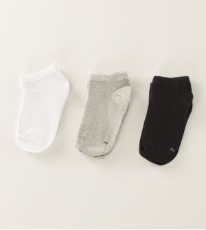 Kit Meia Lisa Kids com 3 Unidades Tam. 21-28 Preta