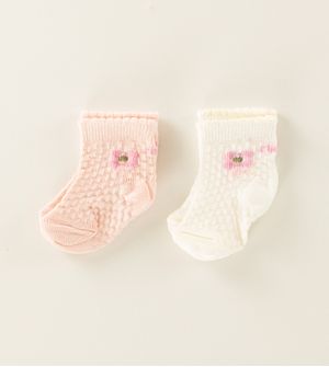 Kit Meia Baby Flor Tam. 13-16