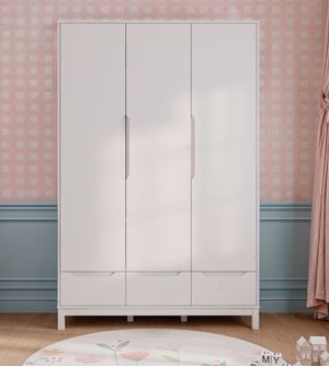 Guarda Roupa 3 Portas e 3 Gavetas Cozy Quater