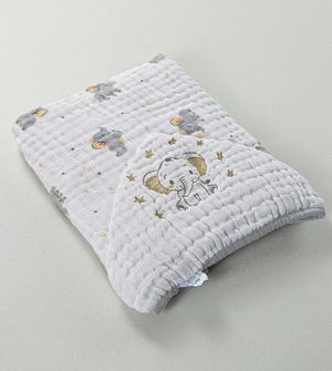 Toalha Soft com Capuz Bordado 80 x 90cm