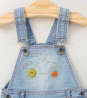 Jardineira Jeans Trator