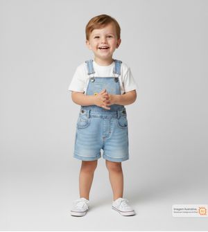 Jardineira Jeans Trator