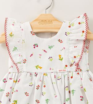 Vestido com Calcinha Floral