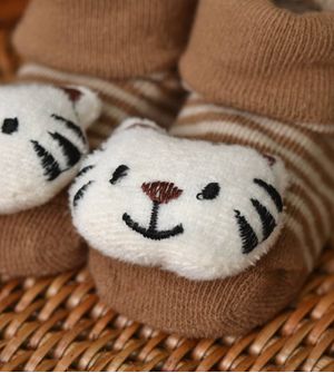 Meia Antiderrapante com Bichinho - Gato