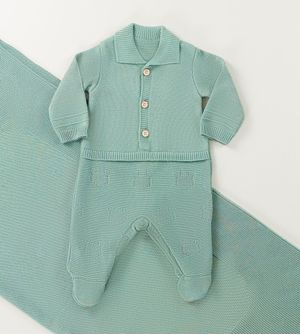 Saída Maternidade Tricot Ursinho