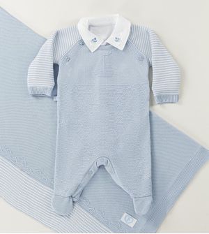 Saída Maternidade Tricot Barquinho 3 peças