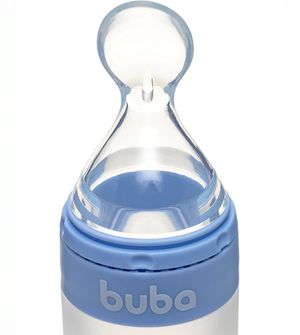 Colher Dosadora em Silicone com Ventosa Azul