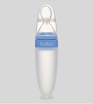 Colher Dosadora em Silicone com Ventosa Azul