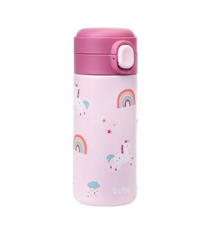 Garrafa Térmica com Canudo 320ml Magic Unicórnio