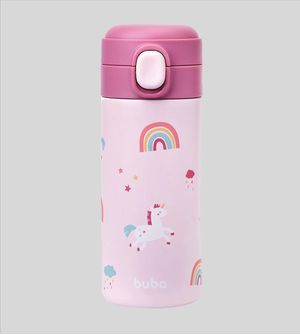 Garrafa Térmica com Canudo 320ml Magic Unicórnio