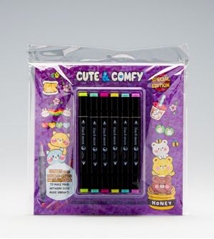 Livro Cute & Comfy Edição Especial com 6 Canetas