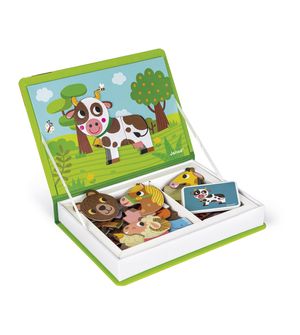 Livro Magnético Animais 30 peças Janod