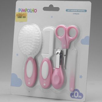 Kit Cuidados para o Bebê com 5 itens Rosa