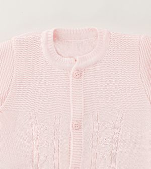 Saída Maternidade Tricot Trança 3 peças