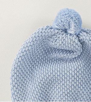 Kit Touca Luva e Sapato Pompom Fofinho - Tam. RN