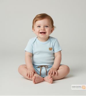 Conjunto Body/Shorts Suedine Comfy Azul