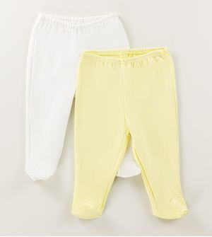 Culote Fio Egípcio com 2 unidades Amarelo