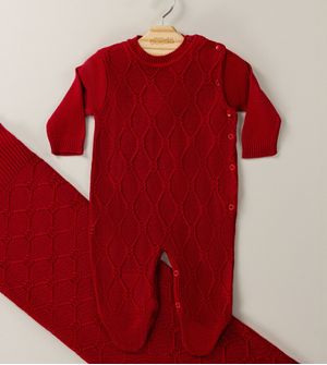 Saída Maternidade Losangos Vermelho - 111157AB