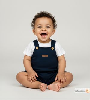 JardineiraCamiseta Básica Marinho