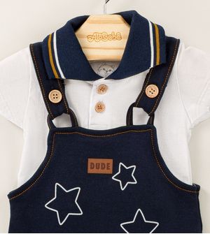 JardineiraCamiseta Estrelas