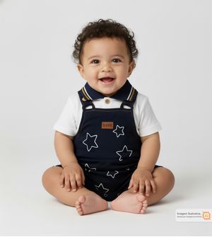 JardineiraCamiseta Estrelas