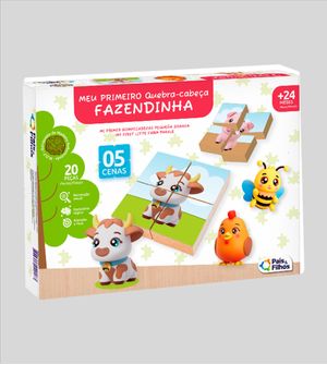 Meu Primeiro Quebra Cabeça Fazendinha 20 peças