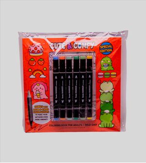 Livro Cute & Comfy Edição Especial com 6 Canetas