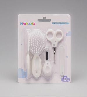 Kit Cuidados para o Bebê com 5 itens Branco