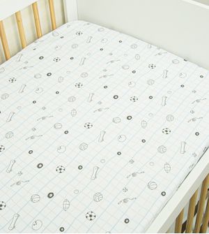 Lençol Avulso com Elástico para Berço Americano Estampado - 2983