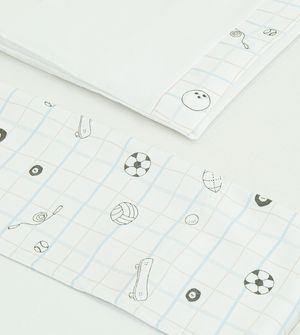 Jogo de Lençol para Berço Americano Estampado com 3 Peças