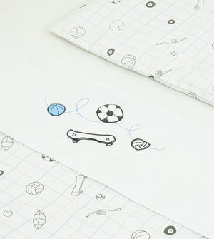 Jogo de Lençol para Berço Americano Bordado com 3 Peças