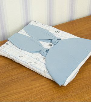 Toalhão de Banho Avental Com Capuz Xadrez 100 x 90 cm